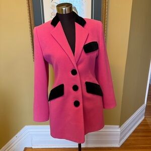 Pink and Black Women's Blazer